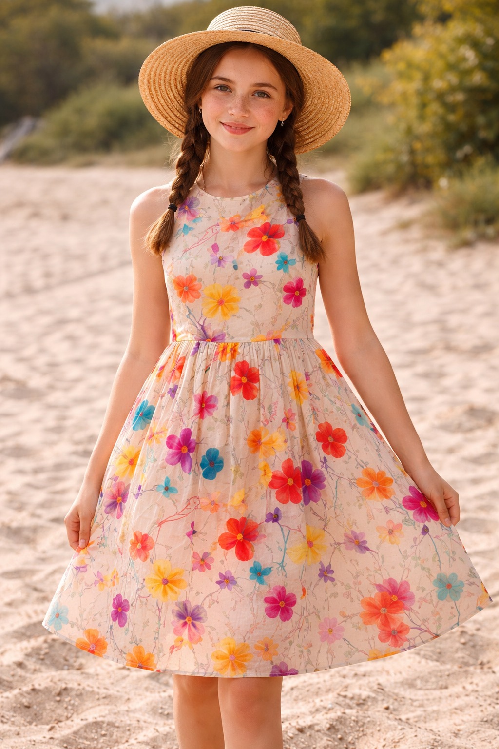 Digital Cotton Dress